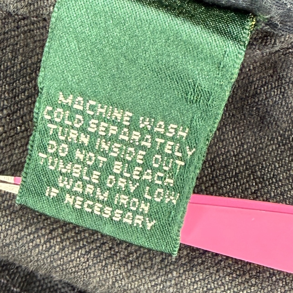 Ralph Lauren Rare Vintage Cortland Black Denim Field Jacket Fireman Toggle Small - Picture 9 of 10